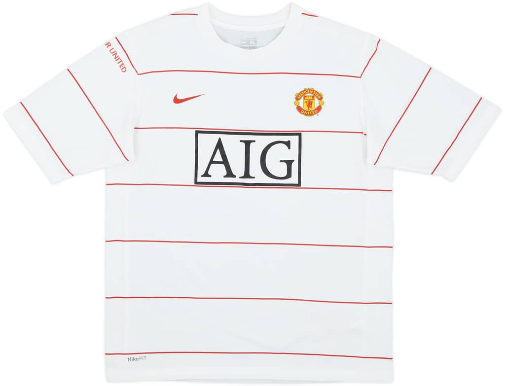 2008-09 Manchester United Nike Training Shirt - 9/10 - (XL.Boys)