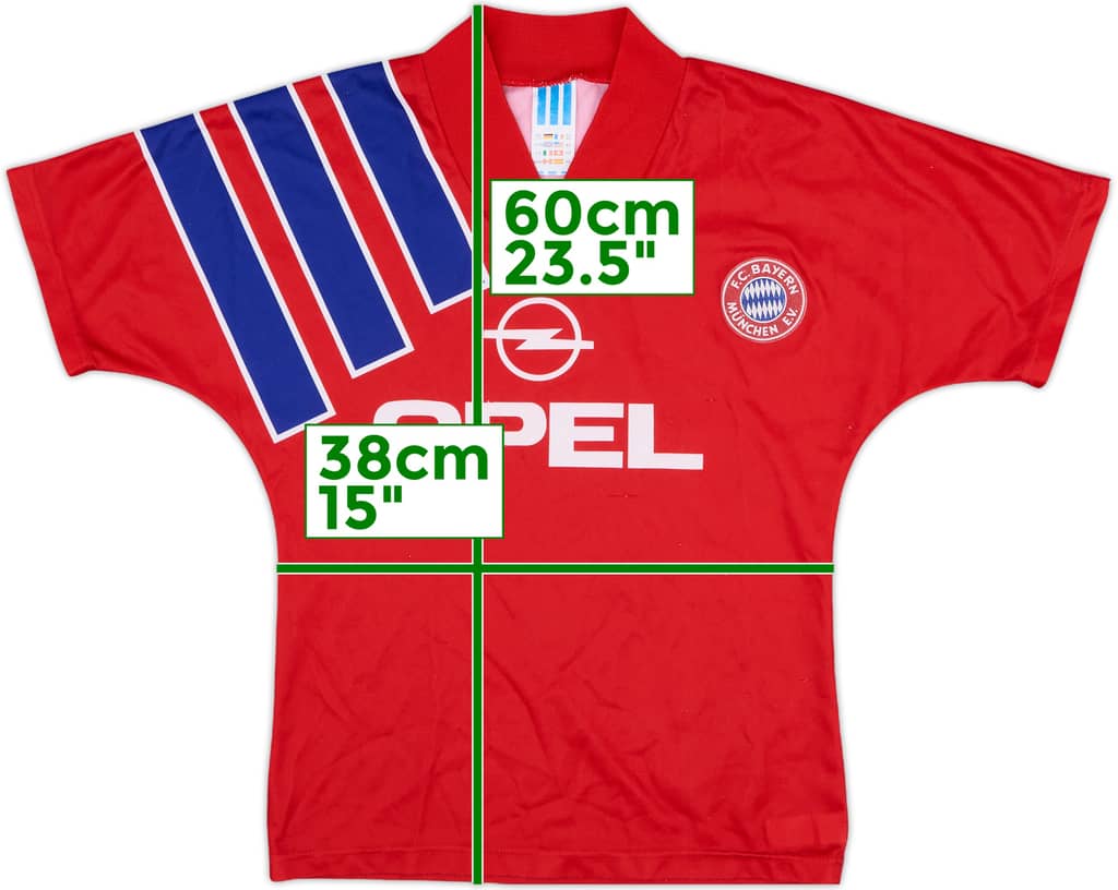 1991-93 Bayern Munich Home Shirt - 8/10 - (L.Boys)