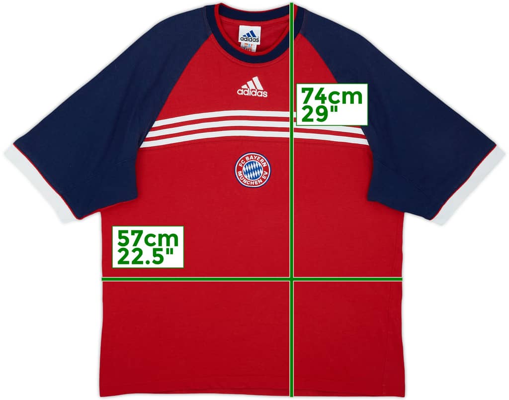 1998-99 Bayern Munich adidas Cotton Tee - 7/10 - (L/XL)