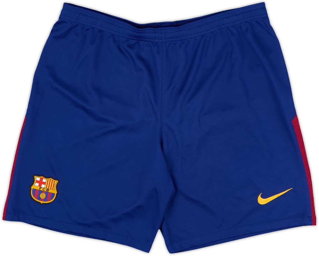 2017-18 Barcelona Home Shorts - 9/10 - (L)