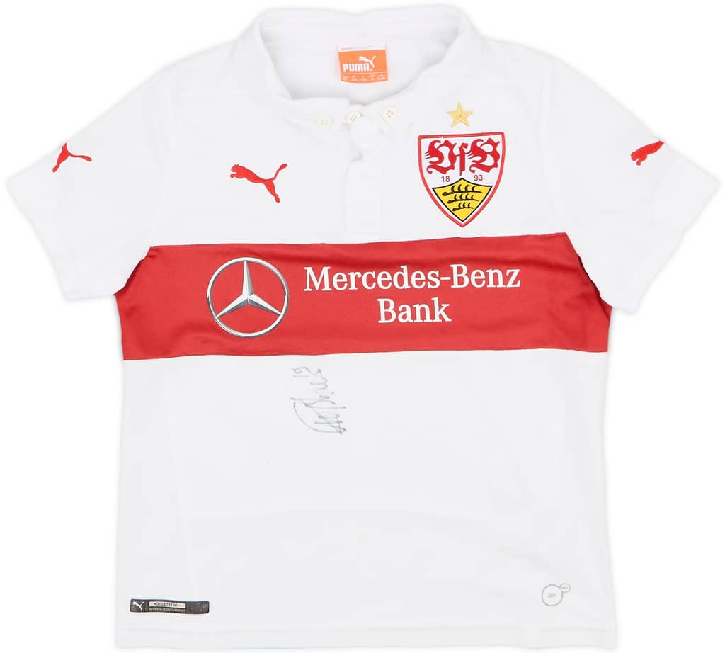 2014-15 Stuttgart Signed Home Shirt - 7/10 - (S.Boys)