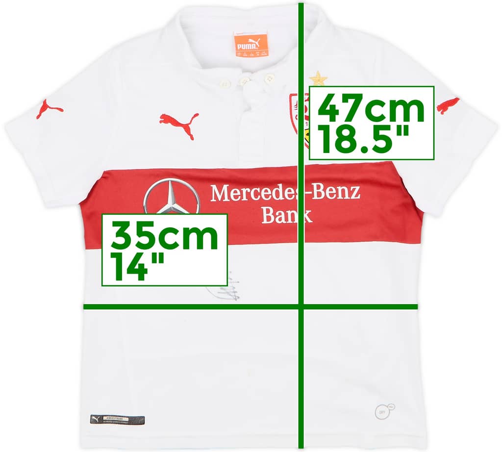 2014-15 Stuttgart Signed Home Shirt - 7/10 - (S.Boys)