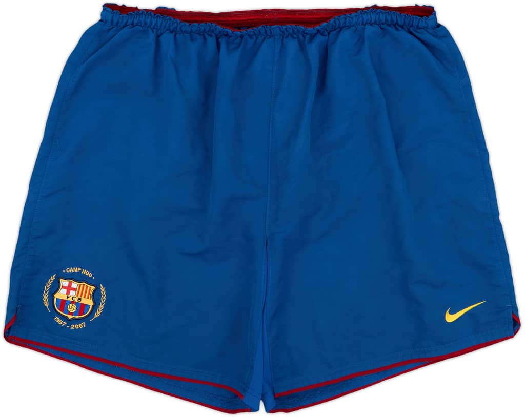 2007-08 Barcelona Home Shorts - 8/10 - (XXL)