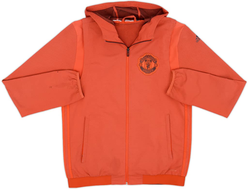 2016-17 Manchester United adidas Hooded Track Jacket - 4/10 - (S)