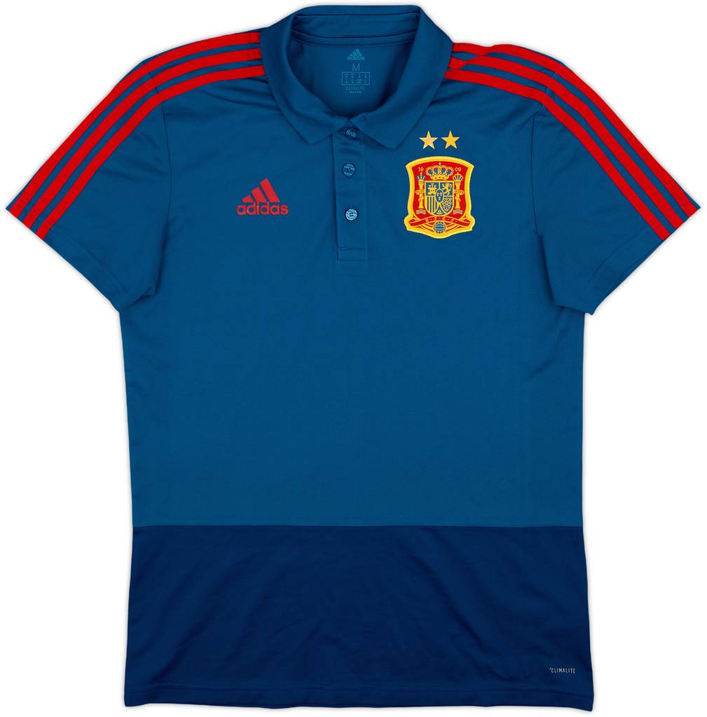 2017-18 Spain adidas Polo Shirt - 9/10 - (M)