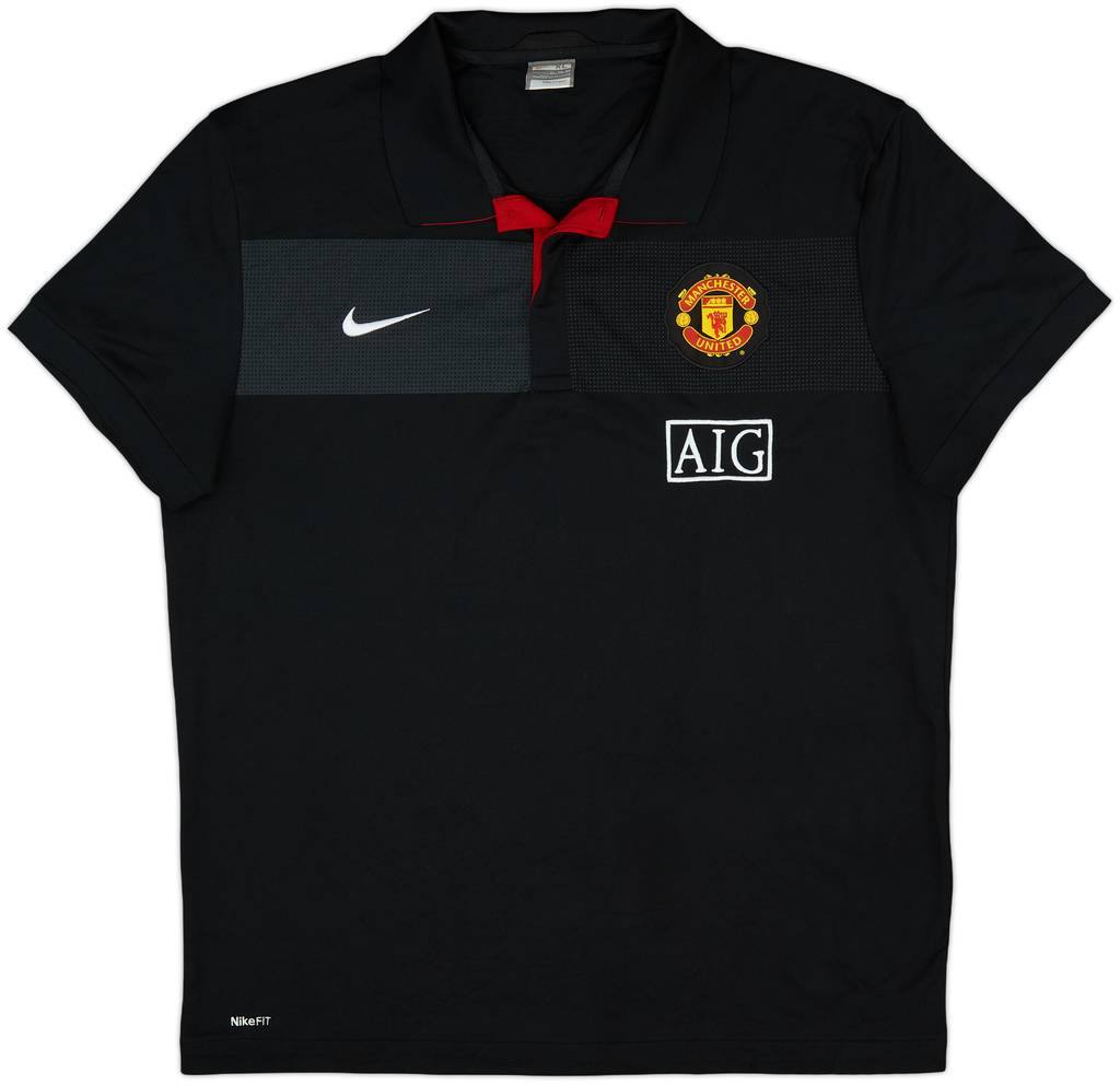 2009-10 Manchester United Nike Polo Shirt - 8/10 - (XL)
