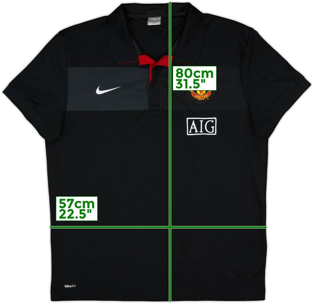 2009-10 Manchester United Nike Polo Shirt - 8/10 - (XL)