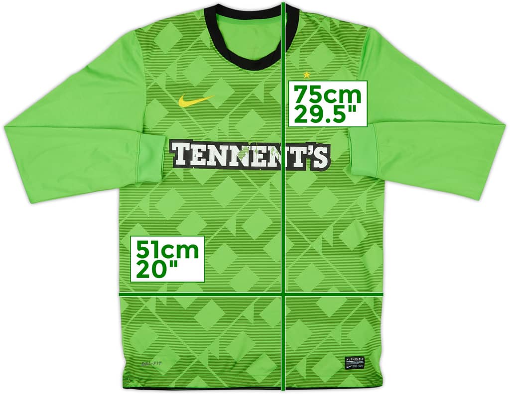 2010-11 Celtic Away L/S Shirt - 4/10 - (M)