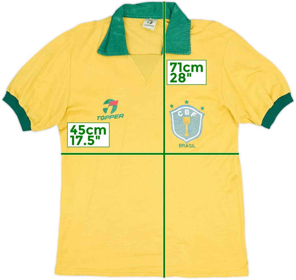 1985-88 Brasil Camiseta Local - 8/10 - (S)