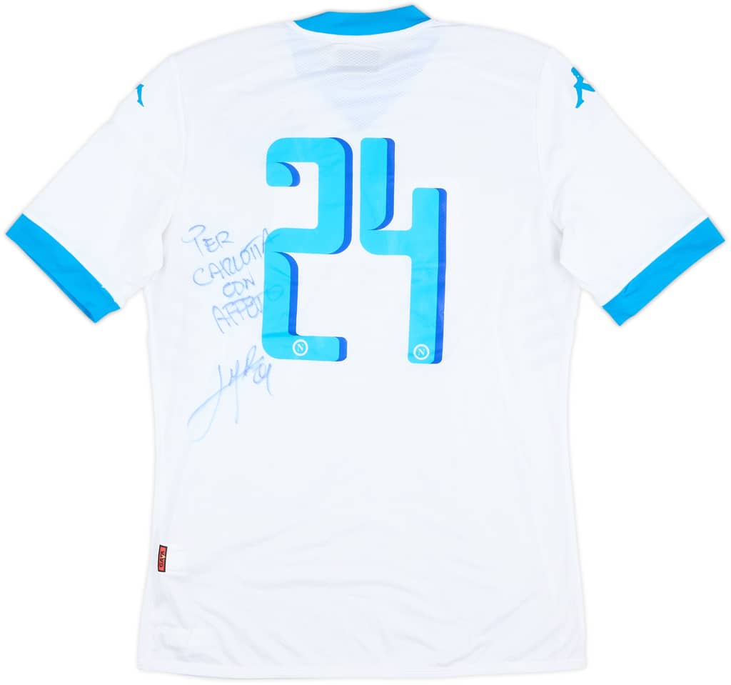 2016-17 Napoli Player Issue Signed Fourth/Training Shirt #24 (Insigne) - 5/10 - (XL)