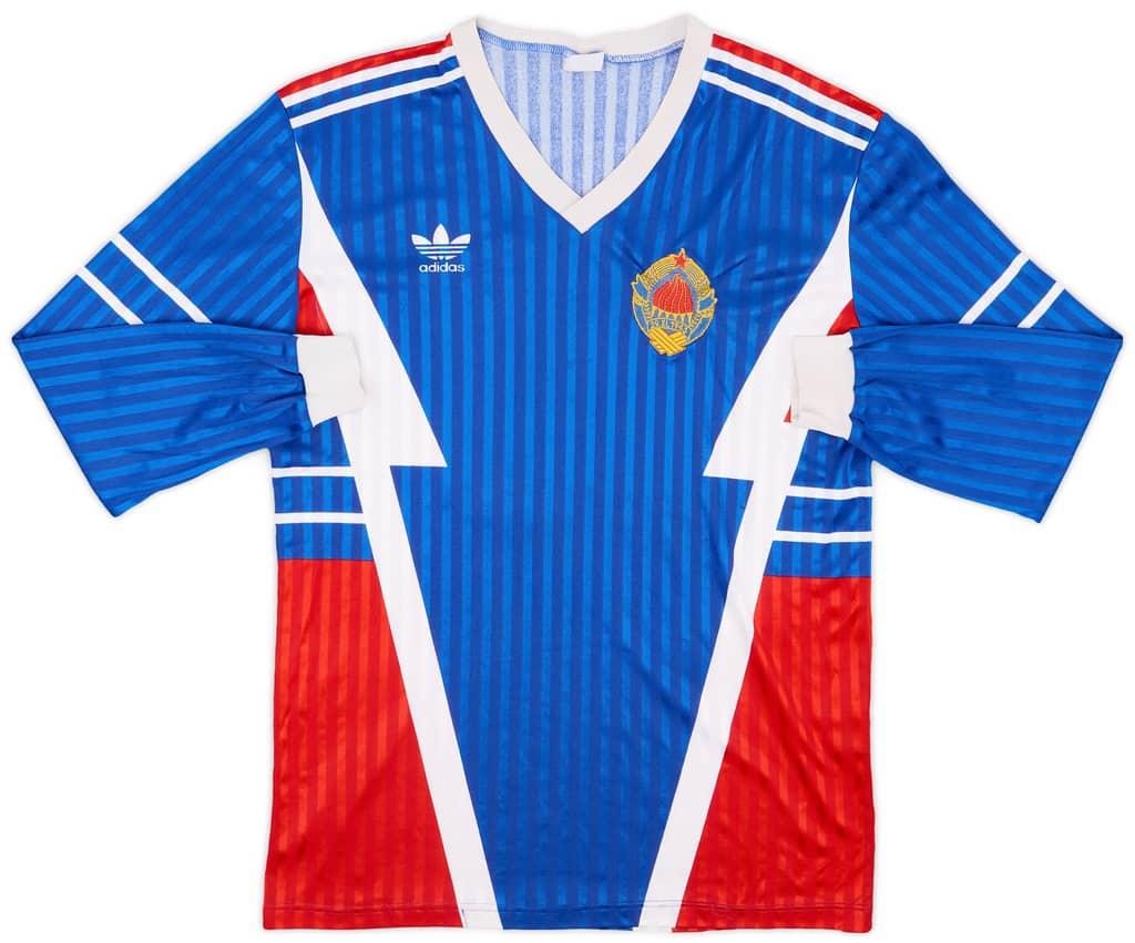 1990-91 Yugoslavia Match Issue Home L/S Shirt #10