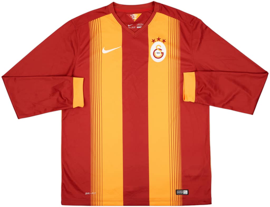 2014-15 Galatasaray Home L/S Shirt - 10/10 - (L)