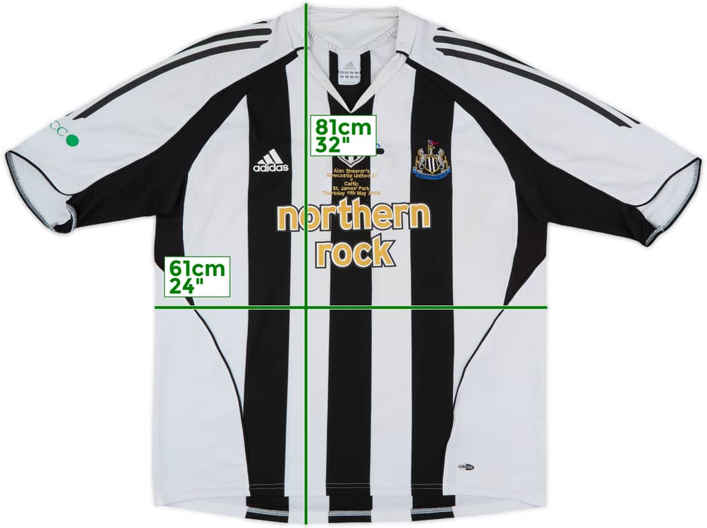 2006 Newcastle 'Alan Shearer Testimonial' Home Shirt - 6/10 - (XL)