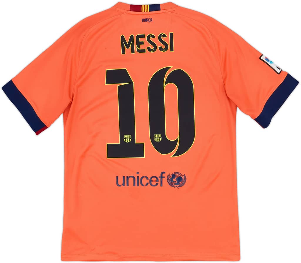 2014-15 Barcelona Away Shirt Messi #10 - 7/10 - (M)