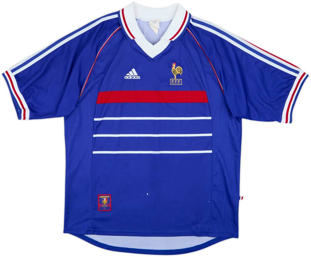 1998-00 Francia Camiseta de local - 5/10 - (L)