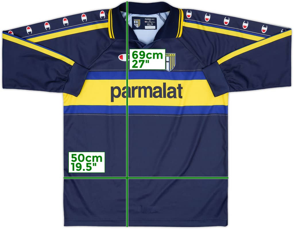 1999-00 Parma Basic Third L/S Shirt - 10/10 - (XL.Boys)