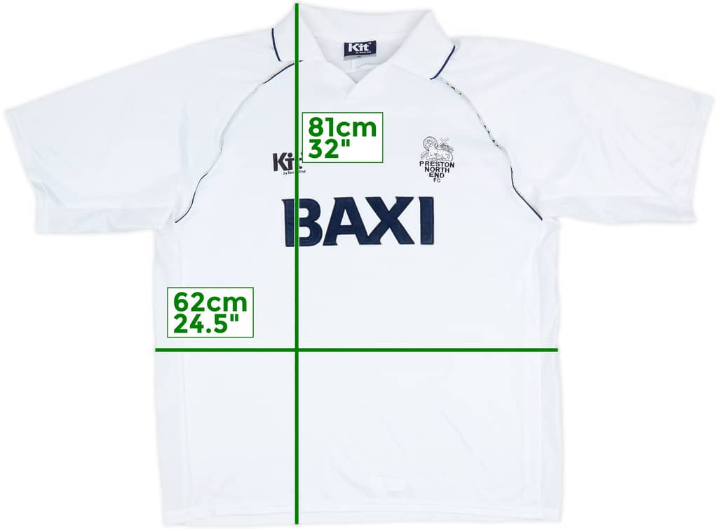 1998-99 Preston North End Home Shirt - 8/10 - (XL)