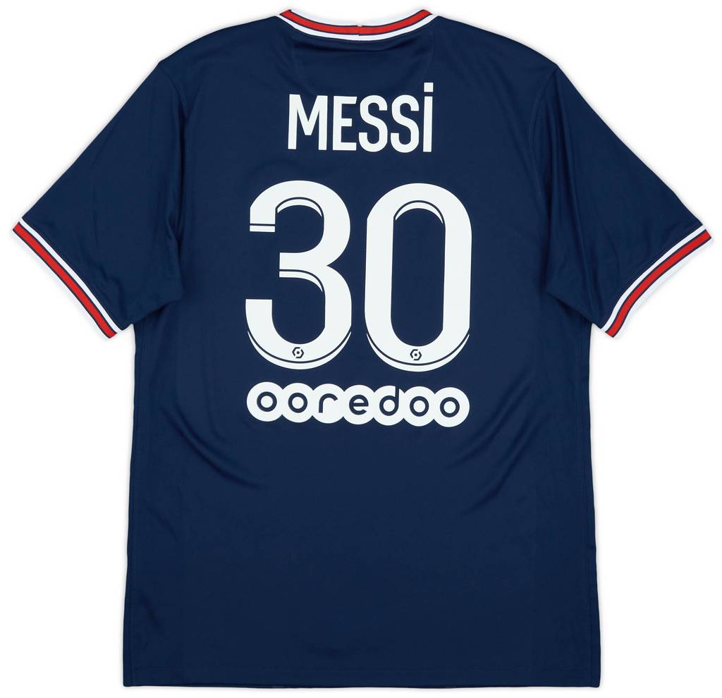 2021-22 Paris Saint-Germain Home Shirt Messi #30 - 10/10 - (M)