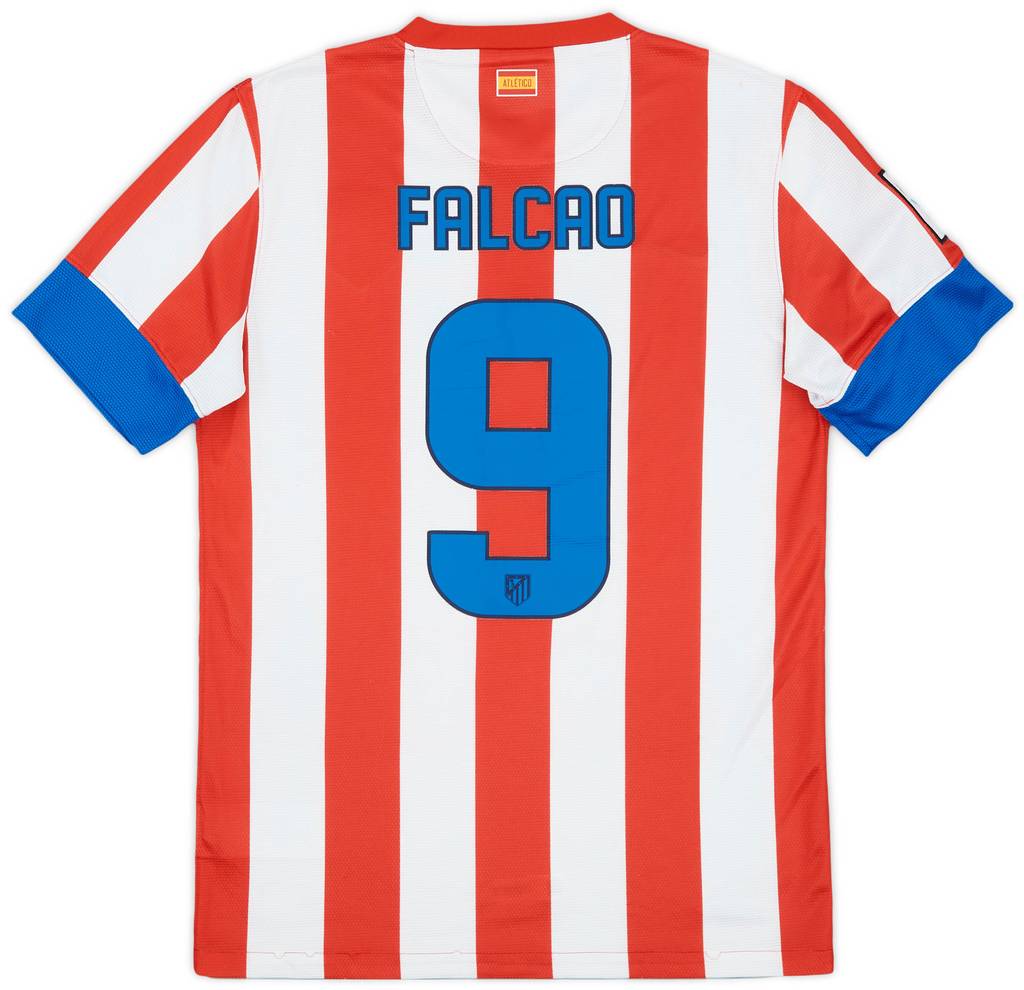 2012-13 Atletico Madrid Home Shirt Falcao #9 - 6/10 - (S)