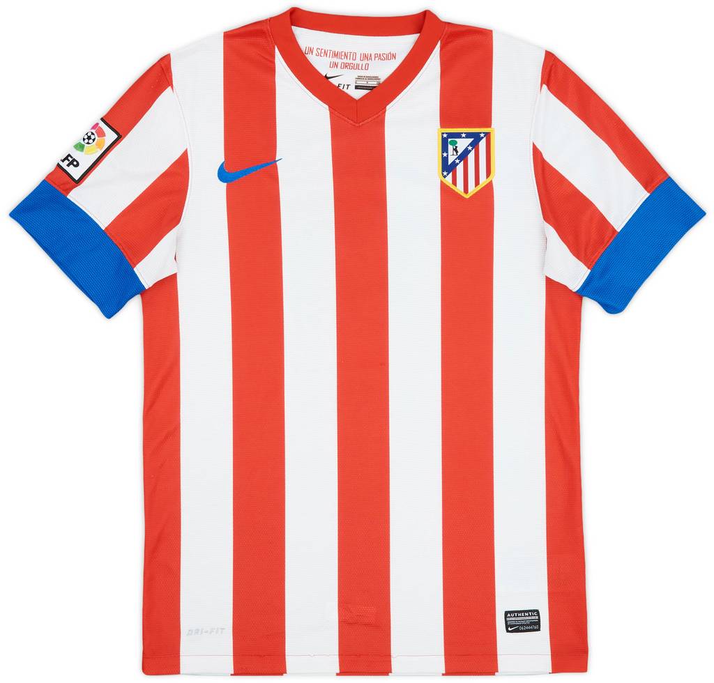 2012-13 Atletico Madrid Home Shirt Falcao #9 - 6/10 - (S)