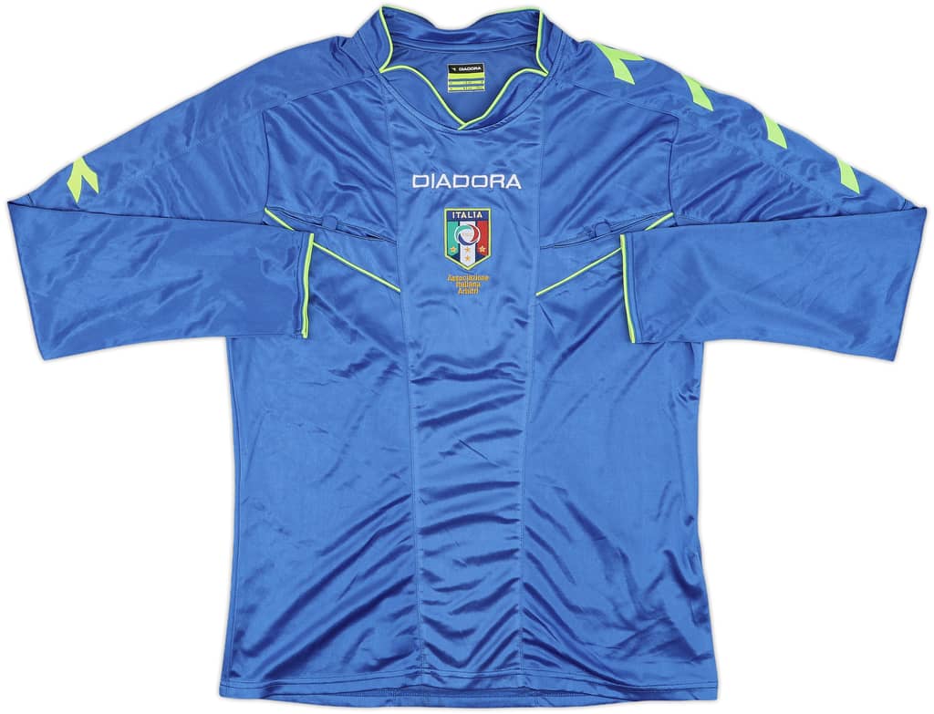 2013-14 Italy Diadora Referee L/S Shirt - 8/10 - (M)