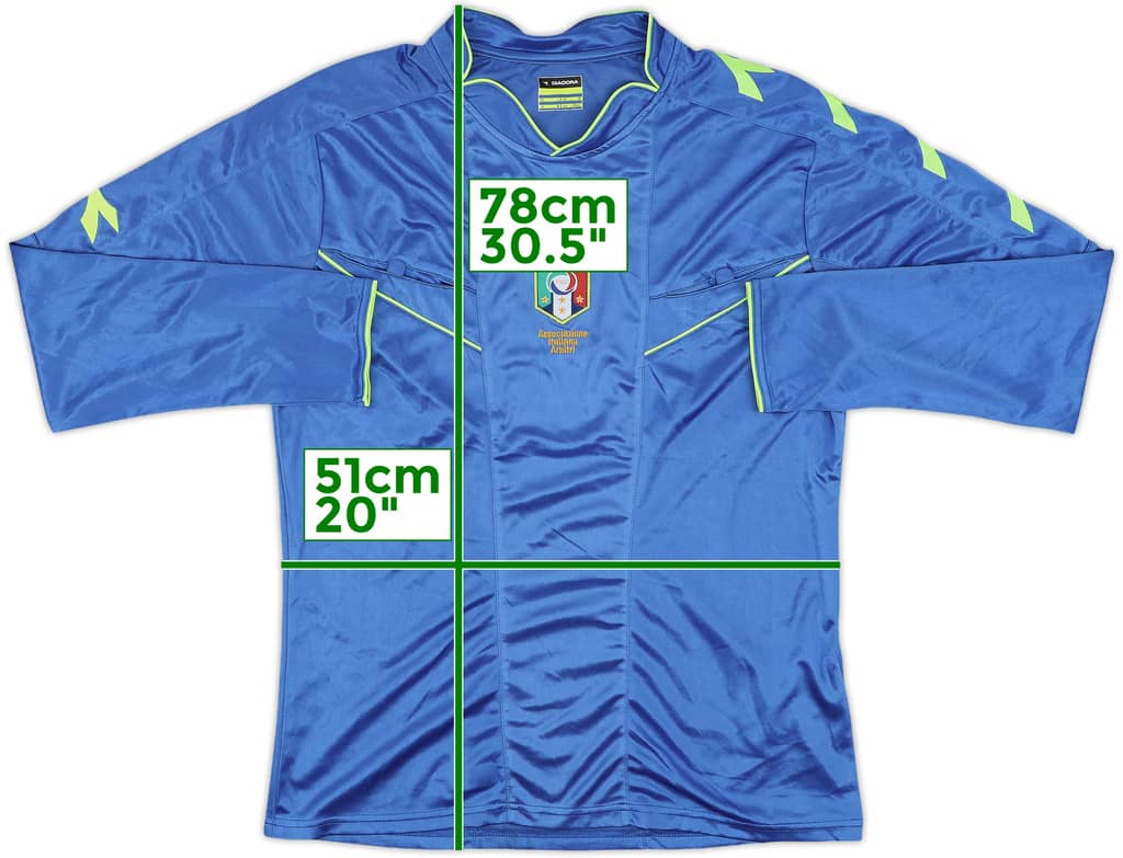2013-14 Italy Diadora Referee L/S Shirt - 8/10 - (M)