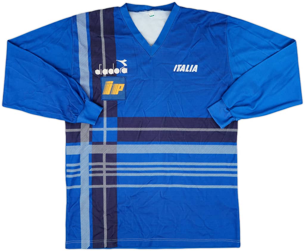 1986-88 Italy Diadora Training L/S Shirt - 6/10 - (L)