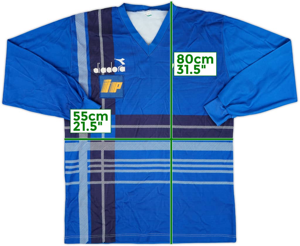 1986-88 Italy Diadora Training L/S Shirt - 6/10 - (L)