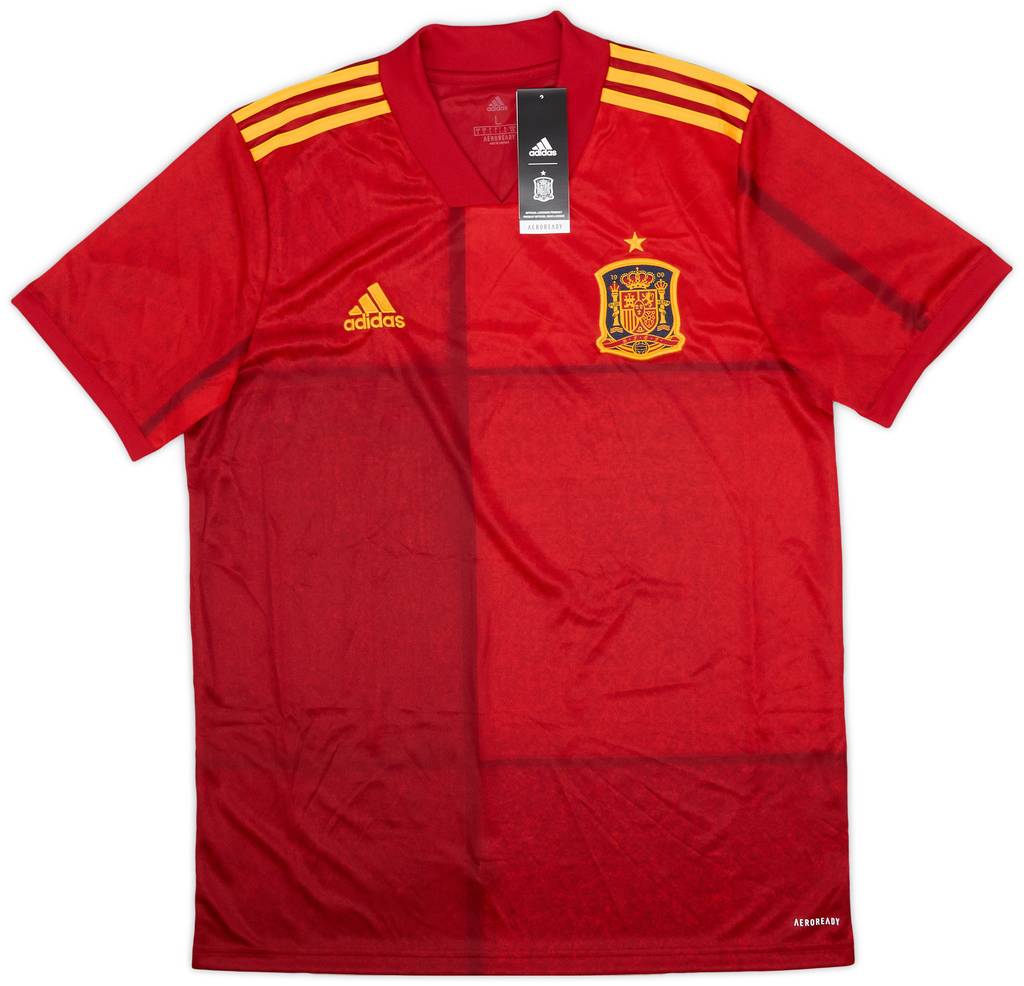 2020-21 Spain Home Shirt  - 8/10 - (S)