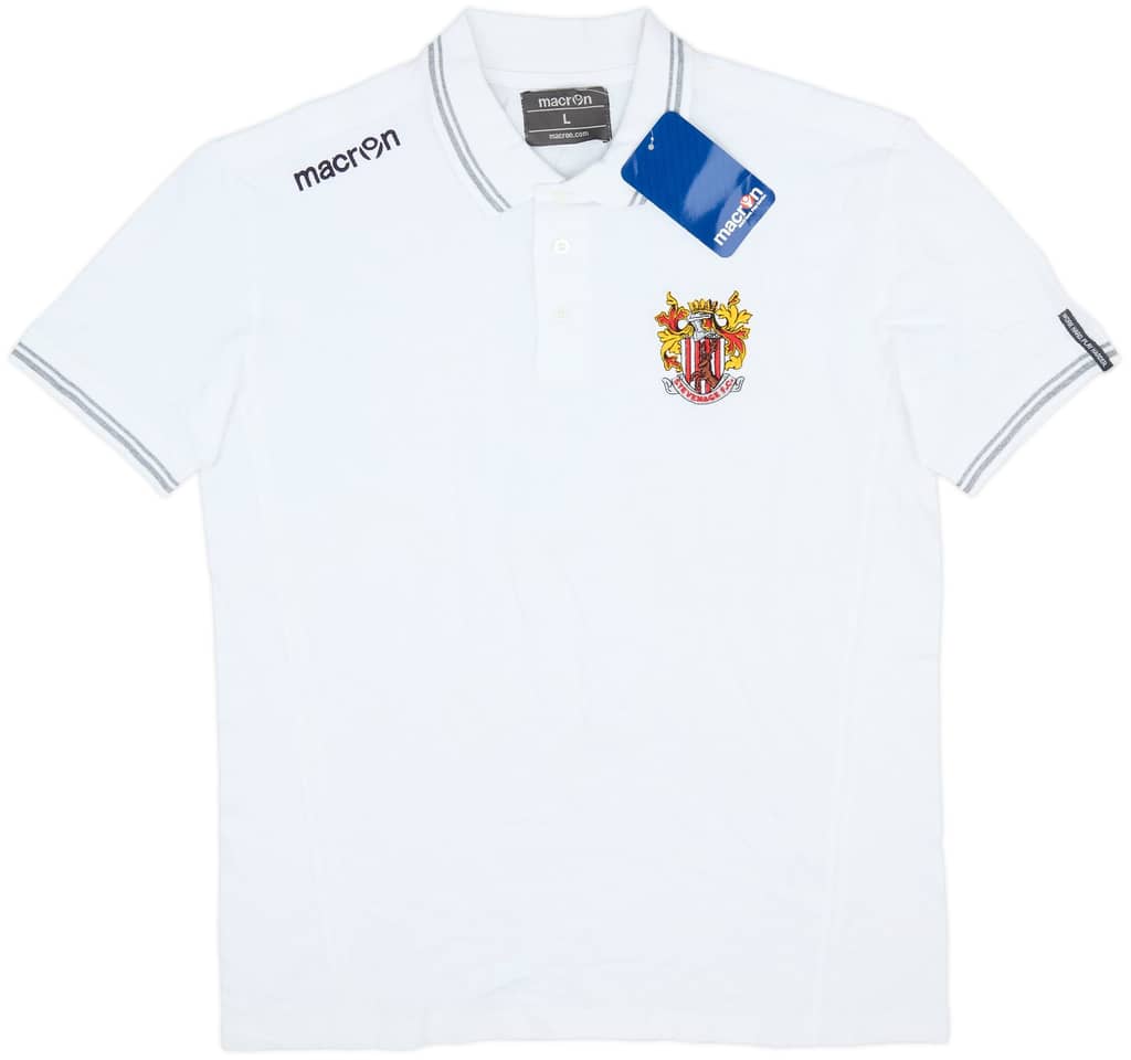 2017-18 Stevenage Macron Polo Shirt (L)