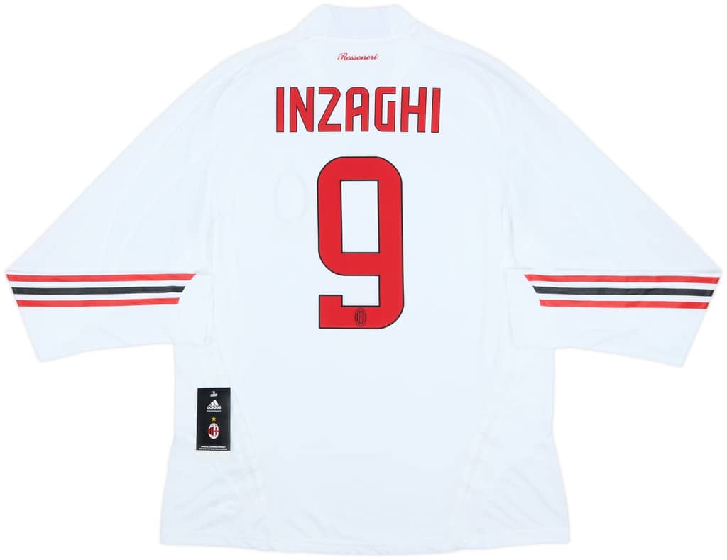 2008-09 AC Milan Player Issue Away L/S Shirt Inzaghi #9 (L)