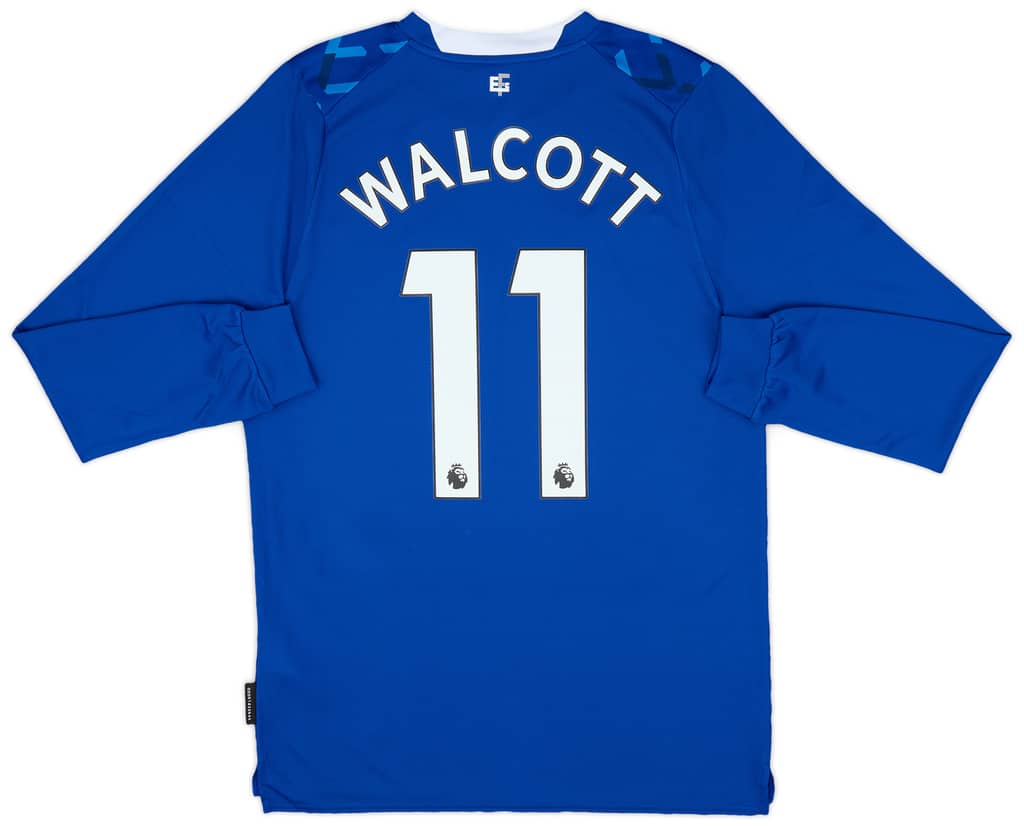 2019-20 Everton Home L/S Shirt Walcott #11 - 10/10 - (S)