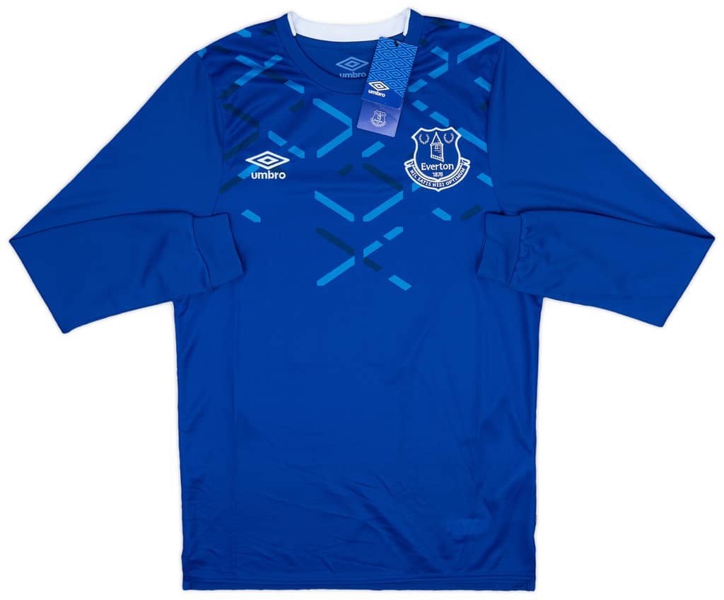 2019-20 Everton Home L/S Shirt Walcott #11 - 10/10 - (S)