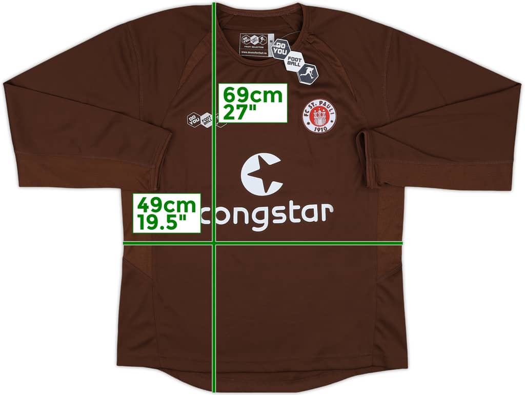 2007-08 St Pauli Home L/S Shirt (M)