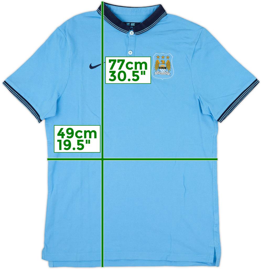 2015-16 Manchester City Nike Polo Shirt - 9/10 - (L)
