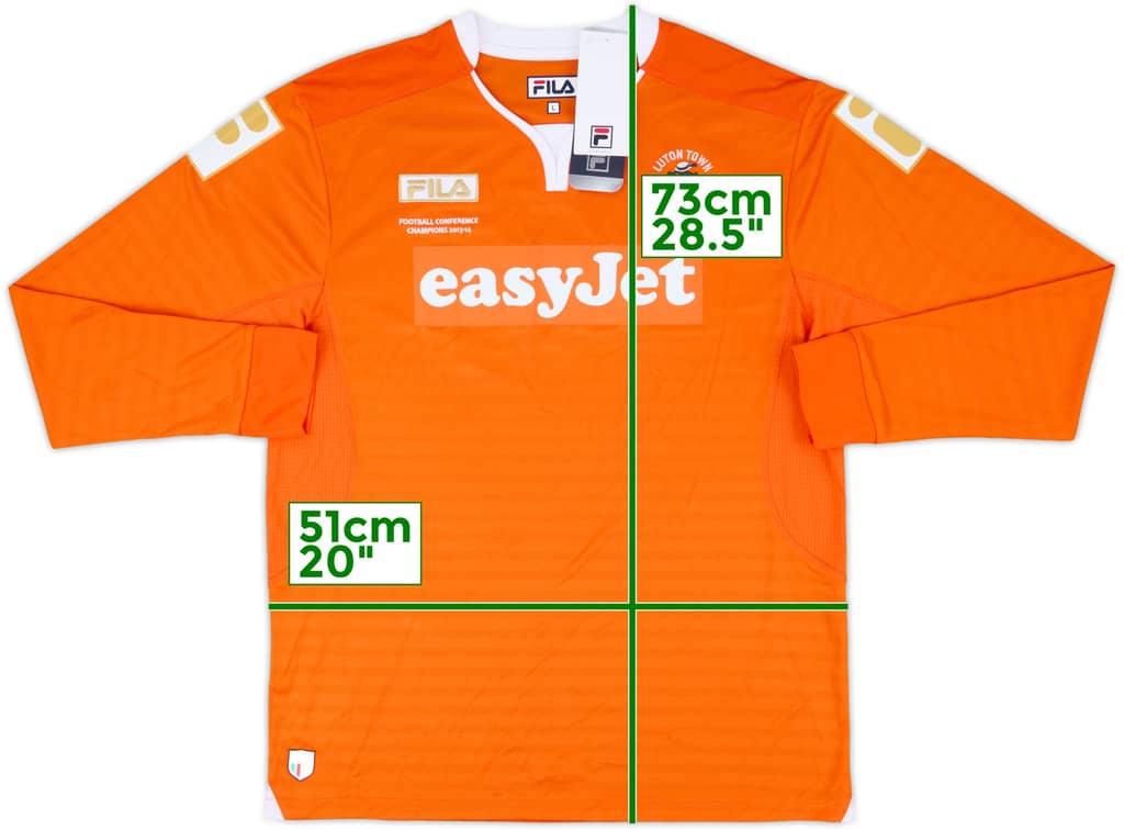 2014-15 Luton Town 'Conference Champions' Home L/S Shirt (L)