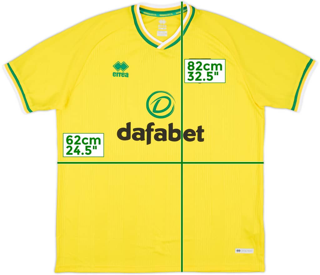 2020-21 Norwich City Home Shirt - 7/10 - (XXL)