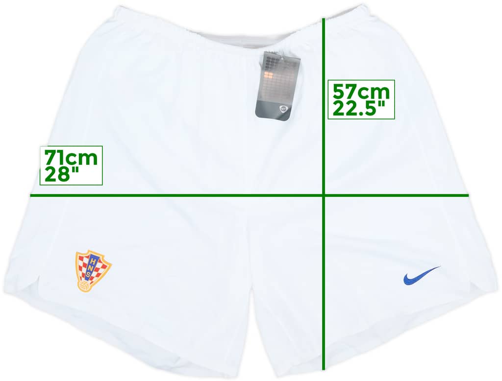 2006-08 Croatia Player Issue Home Shorts (XXL)