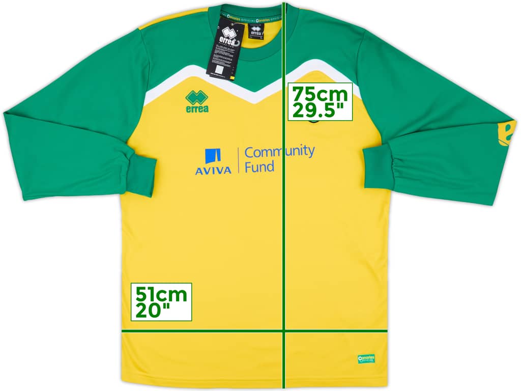 2014-15 Norwich Errea Sweat Top (L)