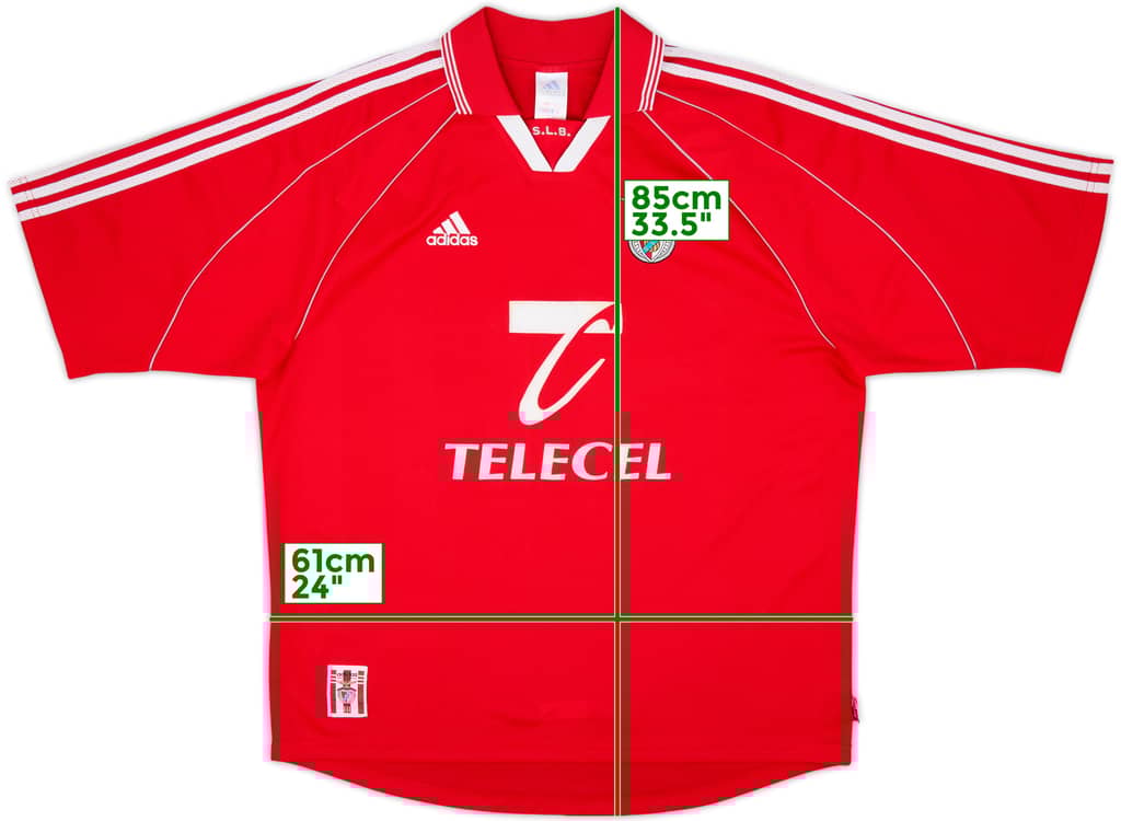 1999-00 Benfica Home Shirt - 9/10 - (XL)