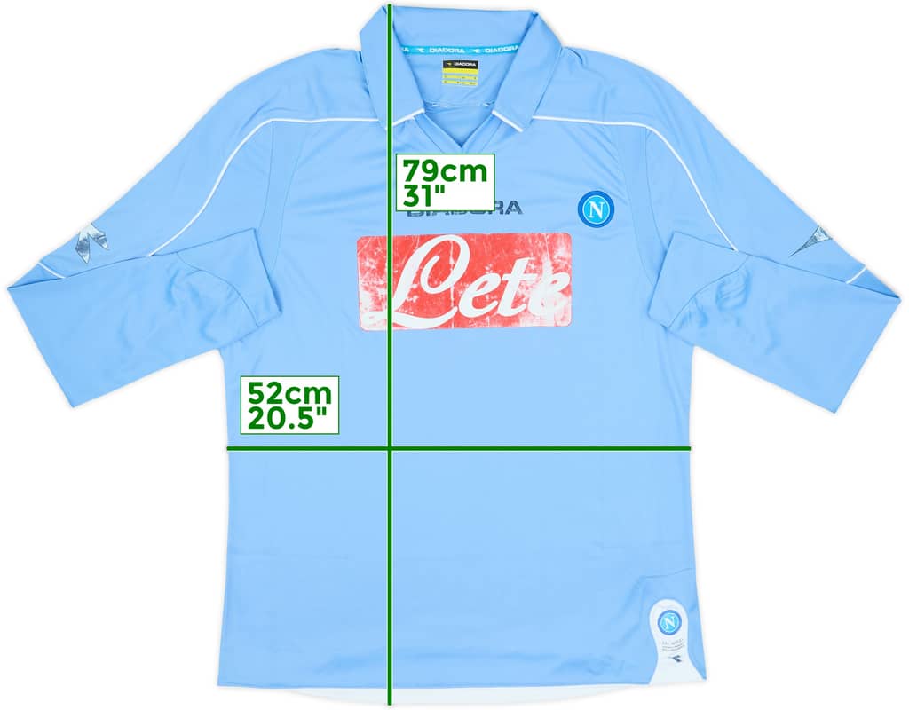 2008-09 Napoli Home L/S Shirt - 4/10 - (M)