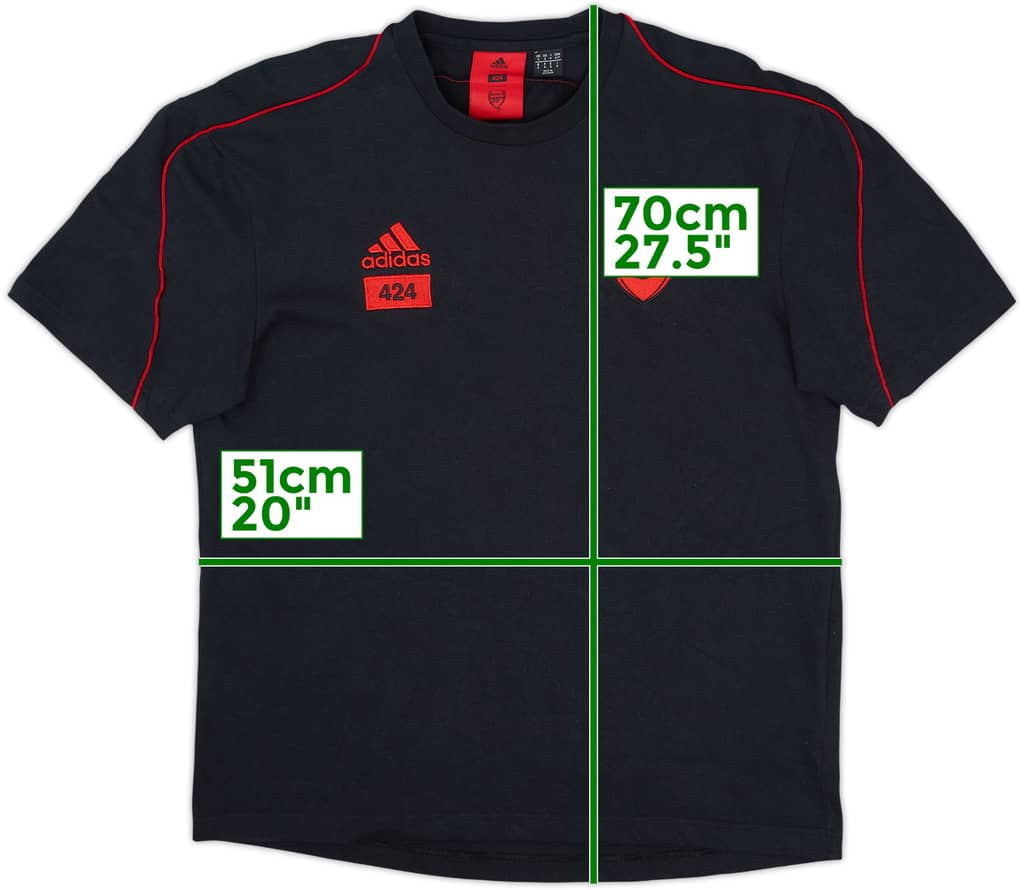 2020-21 Arsenal x 424 Cotton Tee - 8/10 - (S)
