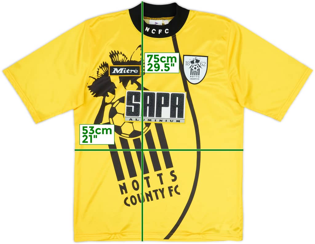 1995-97 Notts County Away Shirt - 8/10 - (M)