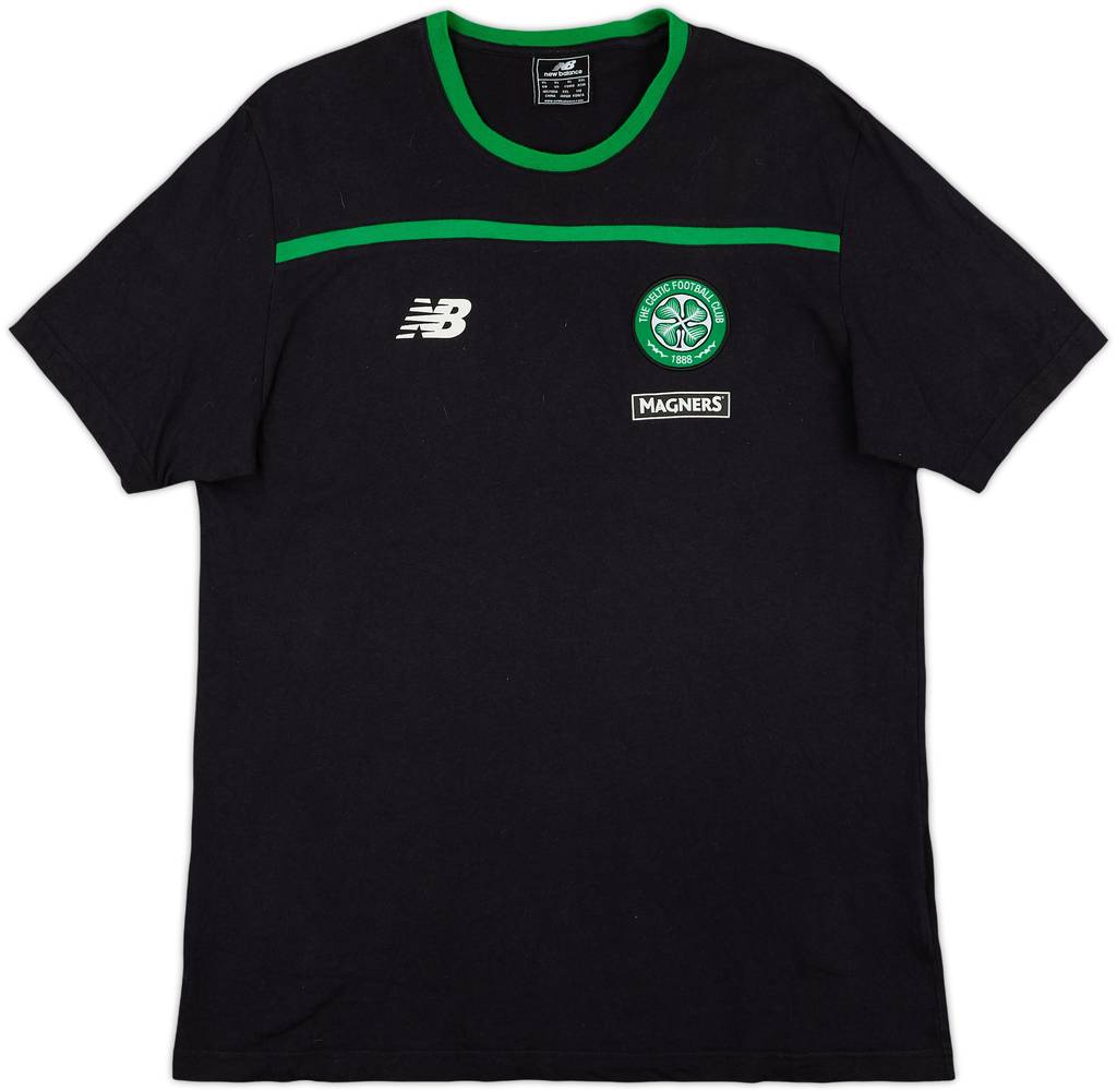 2017-18 Celtic New Balance Cotton Tee - 8/10 - (XL)