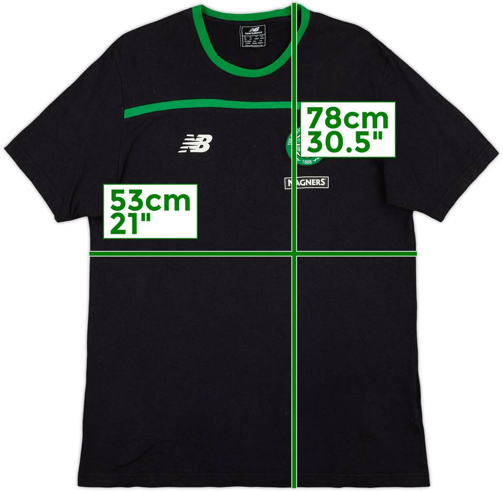 2017-18 Celtic New Balance Cotton Tee - 8/10 - (XL)