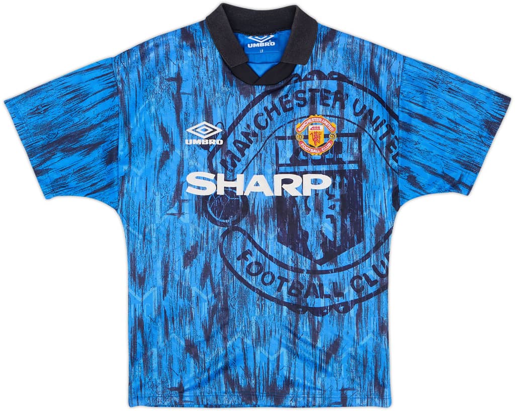 1992-93 Manchester United Away Shirt - 8/10 - (13-14 Years)