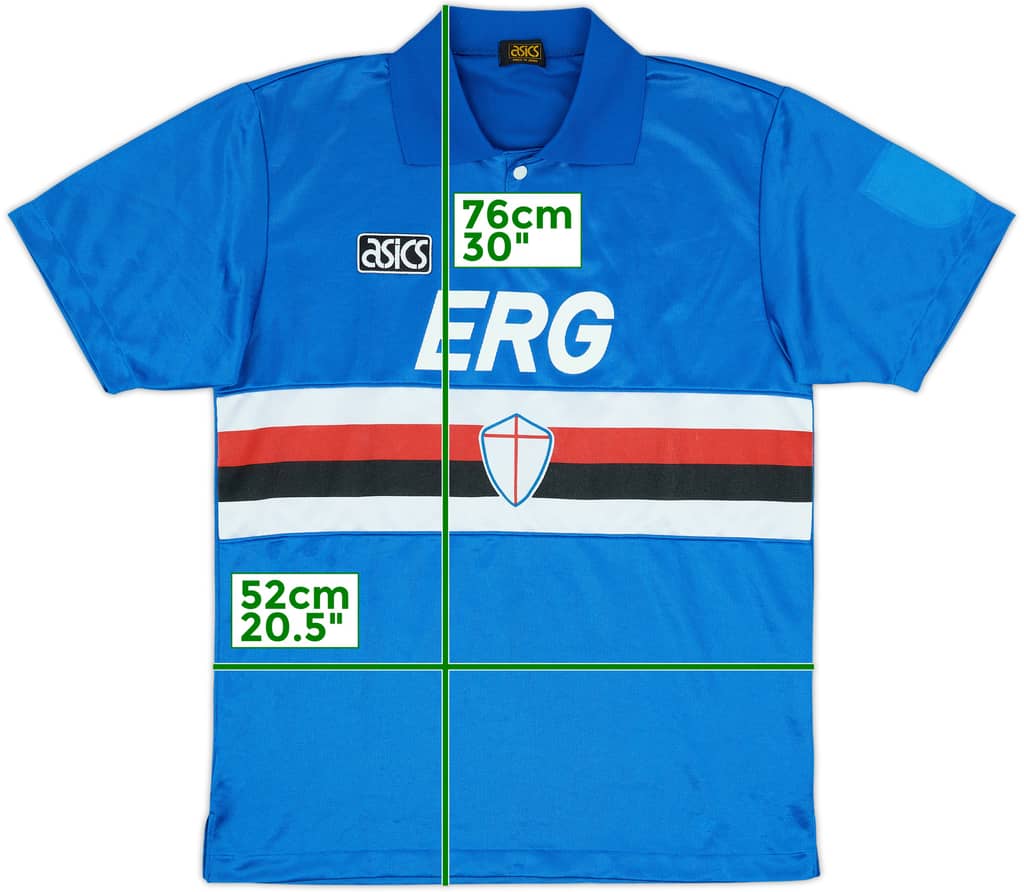 1992-94 Sampdoria Home Shirt - 4/10 - (M/L)