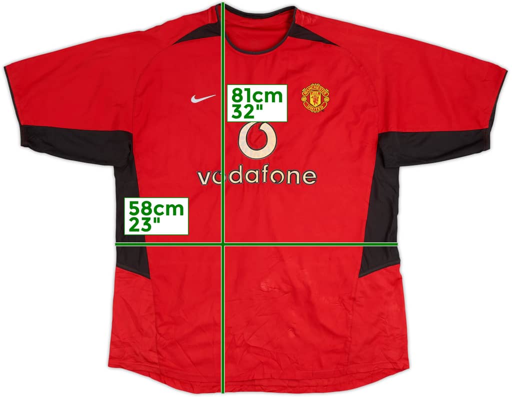 2002-04 Manchester United Home Shirt - 5/10 - (L)