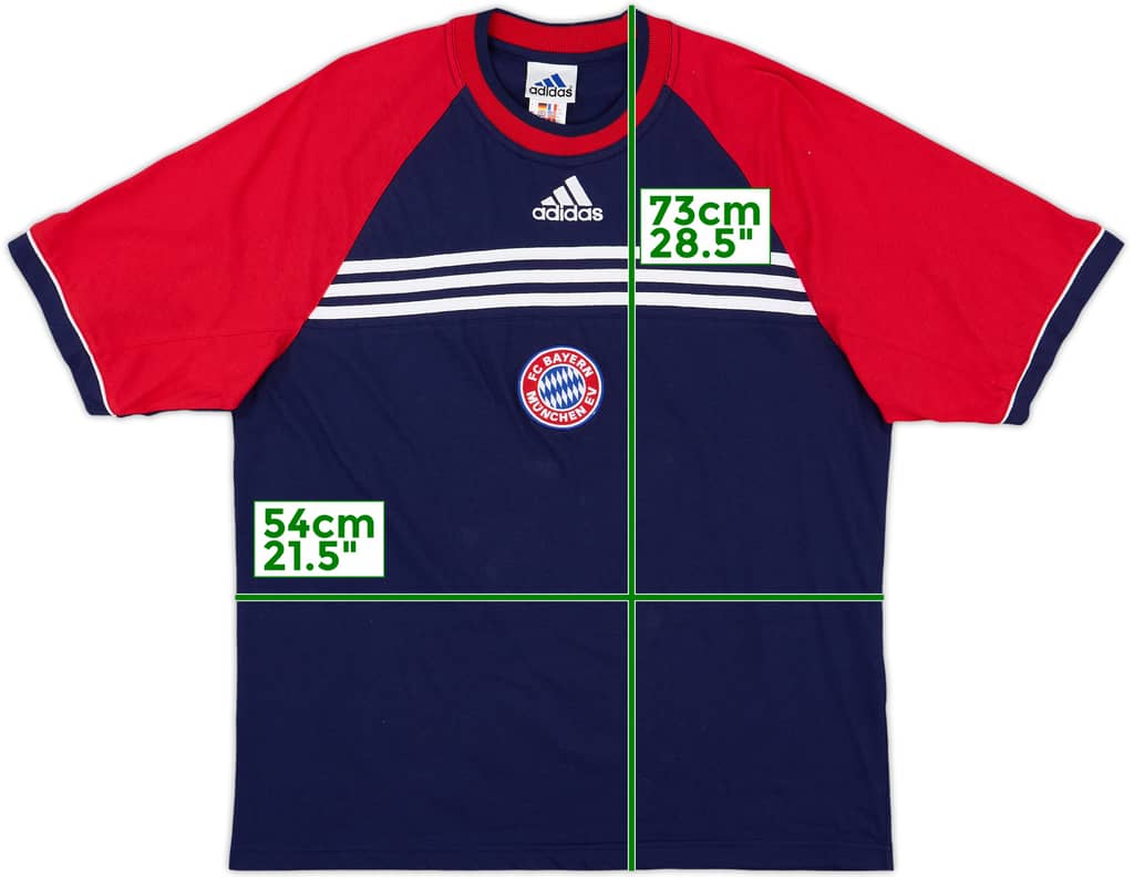 1998-99 Bayern Munich adidas Cotton Tee - 9/10 - (M)