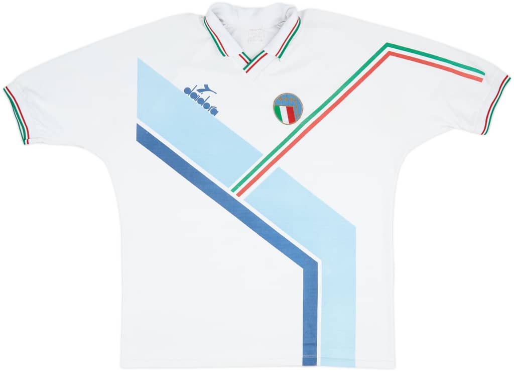 1986-90 Italy Diadora Training Shirt - 8/10 - (XL)